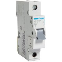Автоматичний вимикач Hager 1P 6kA C-0.5A 1M (MCN100)