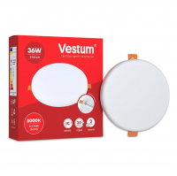 LED светильник Vestum круг "без рамки" 36W 4100К 1-VS-5509