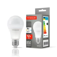 LED лампа 12V Titanum A60 10W E27 4100K TLA6010274-12V LED лампа 12V Titanum A60 10W E27 4100K TLA6010274-12V