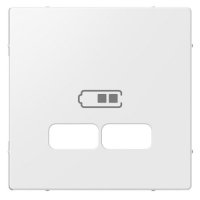 Накладка для механізму USB 2,1A Merten System M MTN4367-0319, полярно-білий