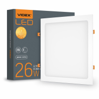 LED светильник Videx Back 26W 5000K встраиваемый квадратный VL-DLBS-265