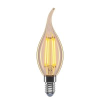 LED лампа Velmax Filament свеча на ветру Amber C37T 4W E14 2200K 21-42-39