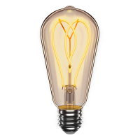 LED лампа Velmax V-FILAMENT-AMBER-ST64-Петля 4W E27 2700K 21-43-52-1