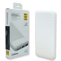 Портативное зарядное устройство (повербанк) PLATINET 10000mAh WHITE PMPB10W705W