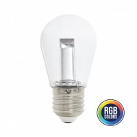 Світлодіодна лампа Horoz FANTASY біла 1W E27 RGB 001-088-0001-010