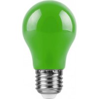 LED Лампа Feron LB375 3W E27 зеленая 6502