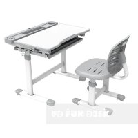Комплект парта + стілець трансформери Cura Grey FunDesk 516118