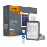LED прожектор на солнечной батарее автономный Videx 5000К IP65 VL-FSO-205-S