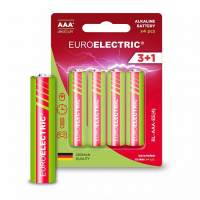 Батарейка щелочная Euroelectric LR03/AAA 4pcs 1,5V блистер 4шт BL-AAA-EE(4)