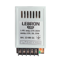 Блок питания Lebron L-PS 25W 12V 2А IP20 13-80-21