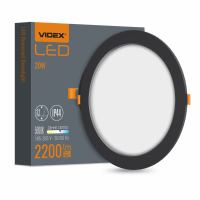 Точковий LED світильник Videx Back 20W 5000K вбудований круглий VL-DLBR-205B