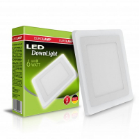 LED светильник Eurolamp квадратный DownLight 6W 4000K LED-DLS-6/4(white)