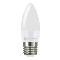 LED лампа Velmax V-C37 8W Е27 4100K 21-13-62