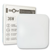 LED світильник накладний Biom 36W 6000К квадрат матовий DL-S702-36