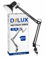 Настільна лампа DELUX TF-06 E27 чорна 90012371
