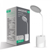 Настольная LED лампа аккумуляторная Ardero DE1740ARD 5W 5000К 8370