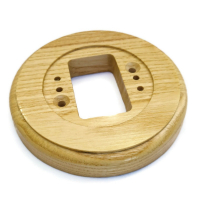 Подрозетник Одинарный Retro-R деревянный Ясень натуральный CSO.R1.ash02