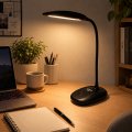 Настільна LED лампа акумуляторна Lebron L-TL-7706WH гнучка 5W 3000-6500K чорний 15-13-51 Настільна LED лампа акумуляторна Lebron L-TL-7706WH гнучка 5W 3000-6500K чорний 15-13-51