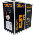 Вита пара Gear UTP Cat.5E LSZH CCA 4P 2x0.51 Indoor 305м GEC-UTPLCCA051305