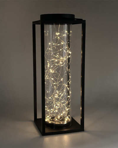 Настольная LED лампа Goldlux Glamour аккумуляторная уличная 3000K IP44 на солнечной батареи черная 329462
