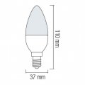 Світлодіодна лампа Horoz свічка ULTRA-10 10W E27 3000K 001-003-0010-050