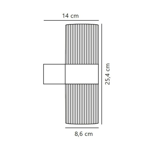 Уличный светильник Nordlux Kyklop Ripple GU10 IP54 под 2 лампы коричневый 2318051009