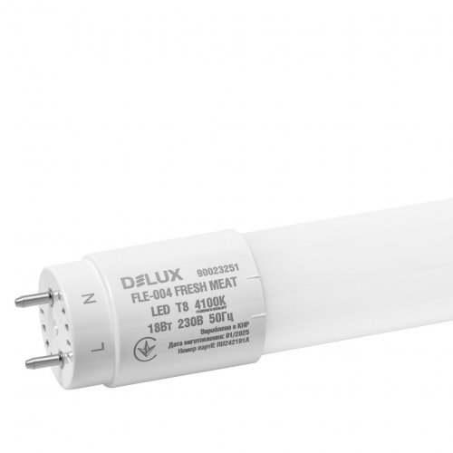 Світлодіодна LED лампа Delux FLE-004 18W G13 4100К 1200мм для підсвічування продуктових вітрин 90023251