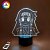 3D світильник "Аллука Золдік" з пультом+адаптер+батарейки (3ААА) 84557ТТ