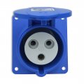 Розетка силова промислова TP Electric 3x32A 2P+PE із заземленням кутова 60-40-87
