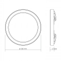 LED cветильник Videx DL6R 24W 3000-4000-6500K  встраиваемый круглый VL-DL6R-24CW