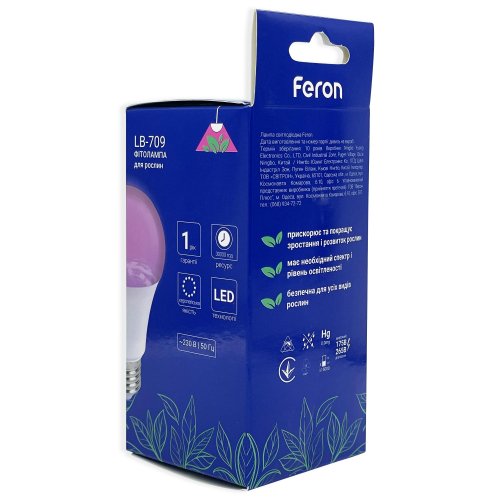 LED фитолампа Feron LB-709 11W E27 (40140) 7220