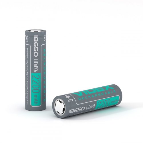 Акумулятор Videx LiFePO4 18650 (без захисту) 2200mAh 3,2V 18650-LFP/2200/1B