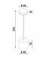 Настольная LED лампа аккумуляторная Kloodi 5W 2700K/4000K/6500K IP20 золото TA-5V UNO CCT GD Настольная LED лампа аккумуляторная Kloodi 5W 2700K/4000K/6500K IP20 золото TA-5V UNO CCT GD