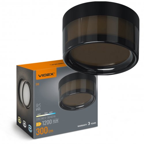 LED светильник настенный VIDEX BHD01 9W 2400/4000/6500K IP65 VL-BHD01-09CBB