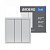 Выключатель Ardero EV113-S Soft трехклавишный серебро 8719