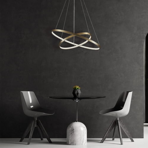 Люстра Goldlux Lea LED 2x35W 4000K золото 329189 Люстра Goldlux Lea LED 2x35W 4000K золото 329189