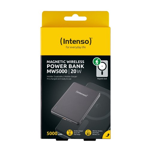Портативний зарядний пристрій (повербанк) INTENSO 5000mAh MAG MW5000 GREY 7344024