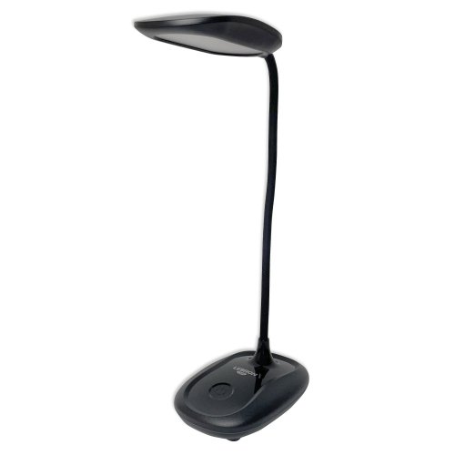 Настільна LED лампа акумуляторна Lebron L-TL-7706WH гнучка 5W 3000-6500K чорний 15-13-51