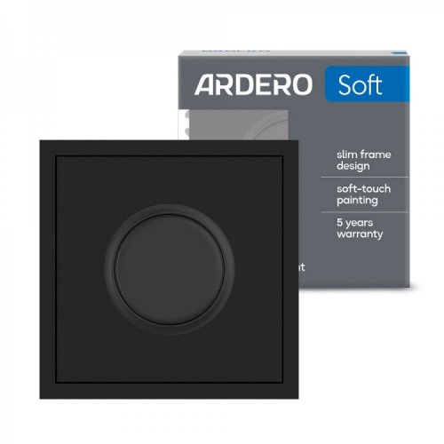 Диммер Ardero EV111D-B 100W Soft поворотный черный 8702