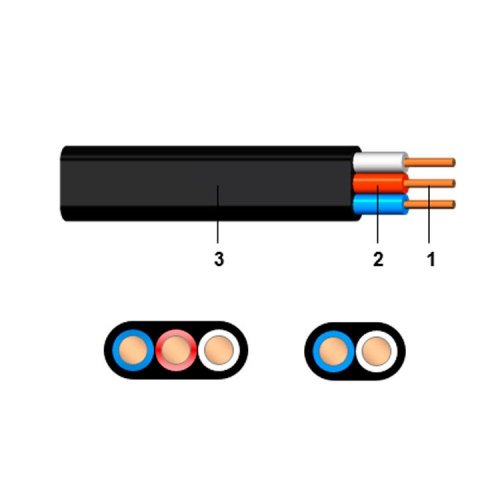 Силовой кабель Gal Kat ВВГнг-LS-П 3х1,5