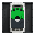 Розетка компьютерная, RJ45, одиночная, кат. 5е UTP, 2-мод., Schneider Unica New NU341154 антрацит
