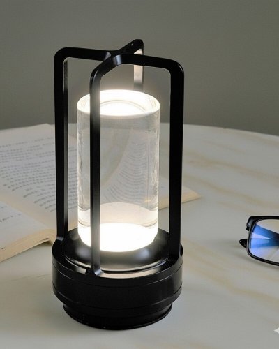 Настольная LED лампа аккумуляторная Kloodi 5W 2700K/4000K/6500K IP20 черный TA-5V CAN CCT BK