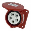 Розетка силова промислова TP Electric 5x16A 3P+N+PE із заземленням 75x75мм пряма 60-40-84 Розетка силова промислова TP Electric 5x16A 3P+N+PE із заземленням 75x75мм пряма 60-40-84