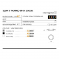 Точечный светильник Azzardo Slim Round 9 BK 6W 3000K IP44 500лм AZ2834