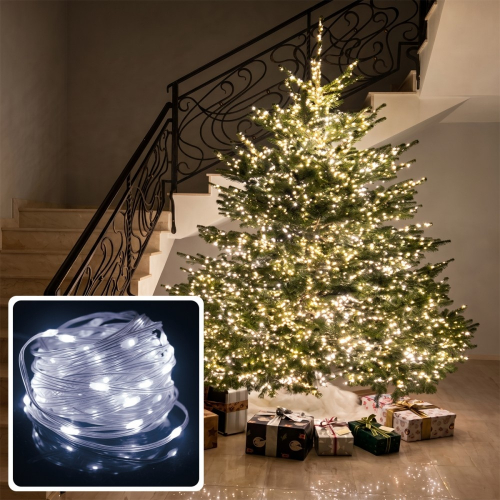 Led гирлянда Lebron L-CL-2017 линейная 200LED 20м IP65 белый 15-18-17