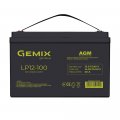 Акумуляторна батарея Gemix AGM 12В 100Ah black LP12-100