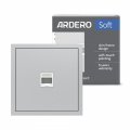 Розетка Ardero ER151PC-S Soft одинарна комп'ютерна срібло 8667 Розетка Ardero ER151PC-S Soft одинарна комп'ютерна срібло 8667