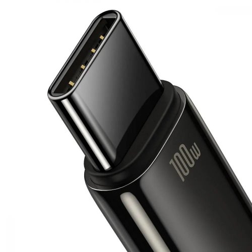 Кабель соединительный зарядный Baseus Tungsten Gold Type-C to Type-C 100W 1м черный bas-100