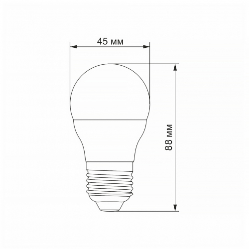 LED лампа Videx G45h 6W E27 4100K VL-G45h-06274