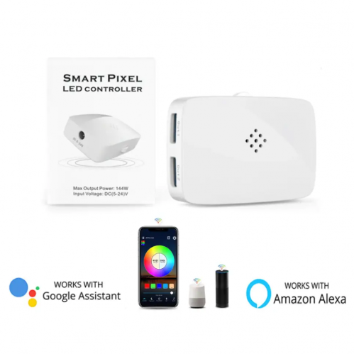 Контроллер RGB LT SPI smart 5-24V Alexa для адресной ленты RGB/RGBW Smart Pixel-WiFi